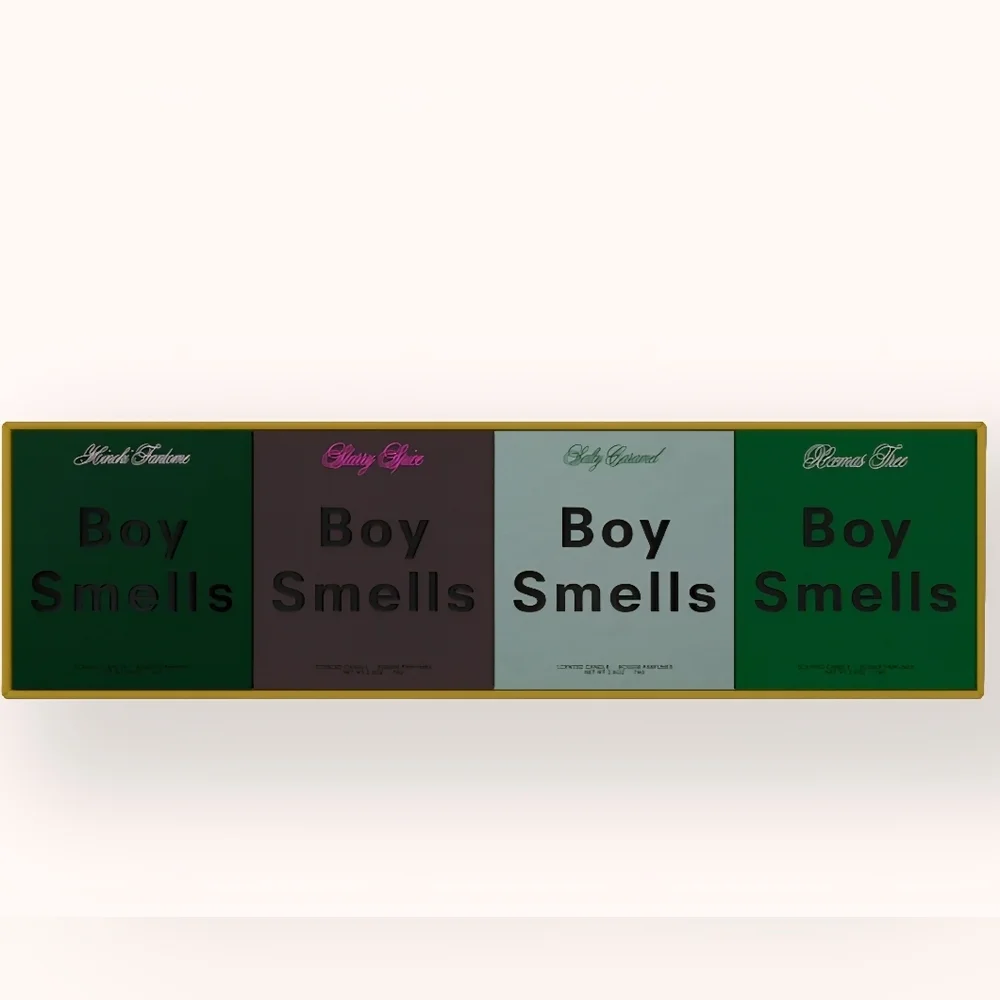 BOY SMELLS Votive Holiday Set Of 4 Candles, Retail Price $98.00 USD